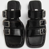 Lordette Black Sandals