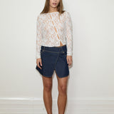 Asymmetric Lace Top
