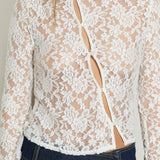 Asymmetric Lace Top
