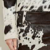 Cowhide Mini Leather Skirt