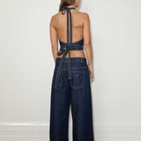 Denim Halter Top