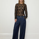 Asymmetric Lace Top