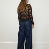 Asymmetric Lace Top