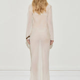 Silk Chiffon Long Sleeve Dress