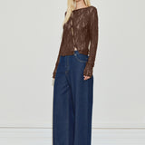 Asymmetric Lace Top