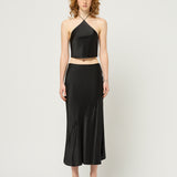 Silk Halter Neck Top