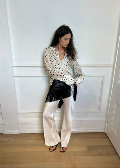 Lace Fringe Scarf - As seen on