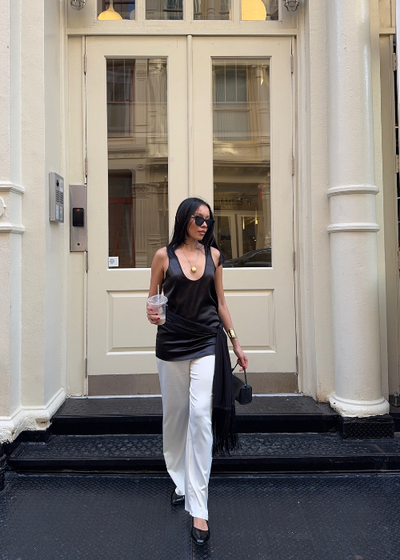 Silk Fringe Scarf - As seen on