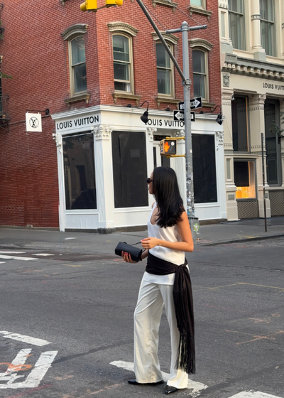 Silk Fringe Scarf - As seen on