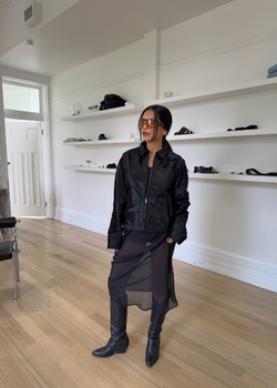 Cowhide Classic Leather Jacket - As seen on