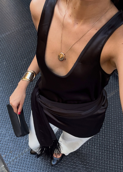 Silk Fringe Scarf - As seen on