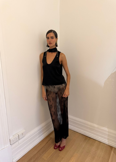 Lace Fringe Skirt - As seen on