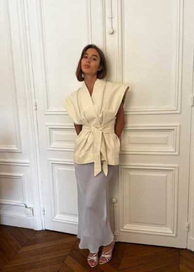 Silk Chiffon Midi Skirt - As seen on