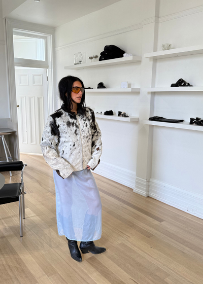 Silk Chiffon Midi Skirt - As seen on