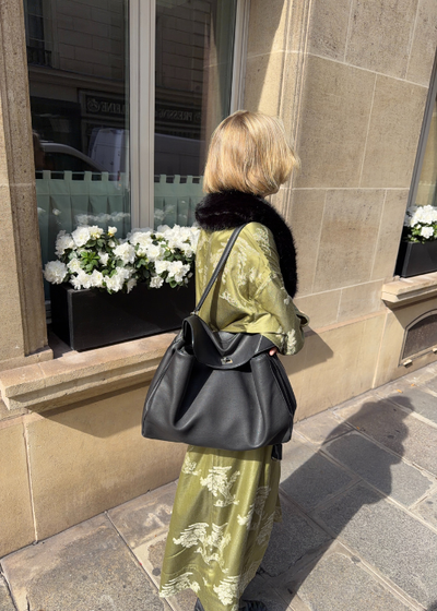 Fur Trimmed Kimono Duster - As seen on