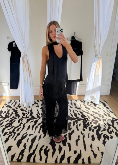 Lace Fringe Skirt - As seen on