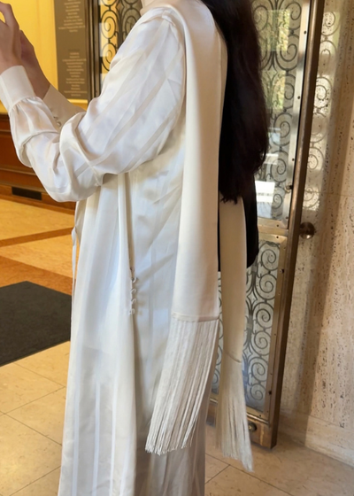 Silk Fringe Scarf - As seen on