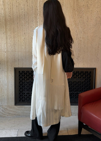 Silk Fringe Scarf - As seen on