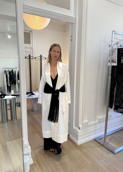 Silk Fringe Scarf - As seen on