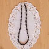 Black Beaded Necklace