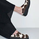 Kristi Cow Print Mules