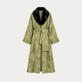 Fur Trimmed Kimono Duster