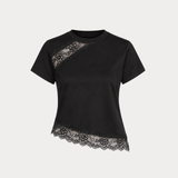 Lace Trimmed Baby Tee