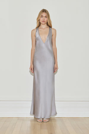 Almond Neckline Maxi