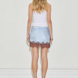Silk Lace Mini Skirt