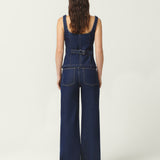 Denim Top Stitch Bodice