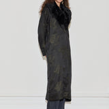 Fur Trimmed Kimono Duster