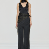Jacquard Silk Fringe Scarf