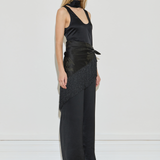 Jacquard Silk Fringe Scarf