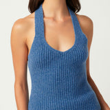 Knitted Halter Neck Top