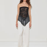 Lace Fringe Scarf