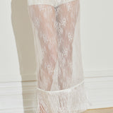 Lace Fringe Skirt