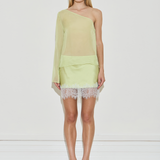 Silk Lace Mini Skirt
