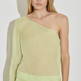 One Shoulder Long Sleeve Top