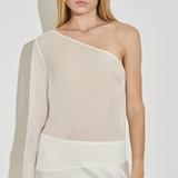One Shoulder Long Sleeve Top