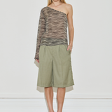 One Shoulder Long Sleeve Top