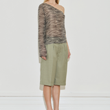 One Shoulder Long Sleeve Top