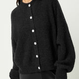 Oversized Crew Neck Cardigan