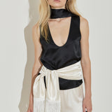 Silk Fringe Scarf
