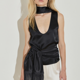 Silk Fringe Scarf