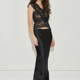 Silk Fringe Skirt