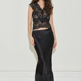 Silk Fringe Skirt