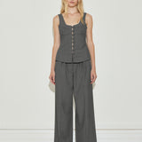 Wide Leg Suit Pant