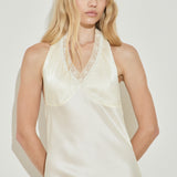 Vintage Lace Halter Maxi