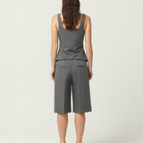 Wide Leg Suit Short