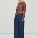 Asymmetric Lace Top